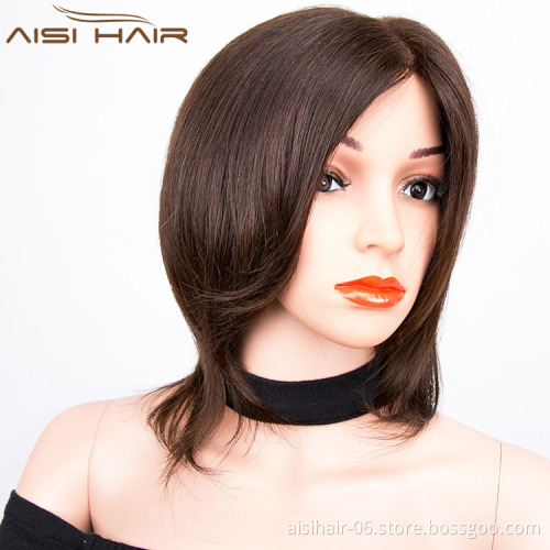 Aisi Hair Most Popular Brazilian  Human Hair Long Natural Handtied Wigs Silk Top Glueless Full Lace Wigs